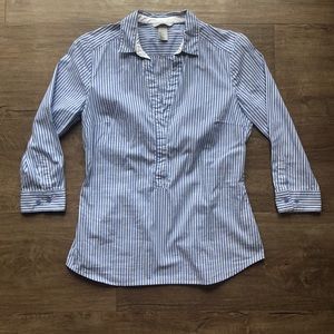 Striped Button Up Blouse